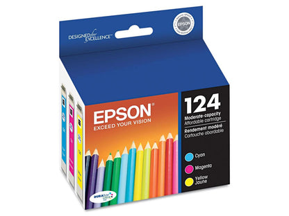 EPSON T124520 124 Moderate-Capacity Ink Cartridge Multi-Pack Color