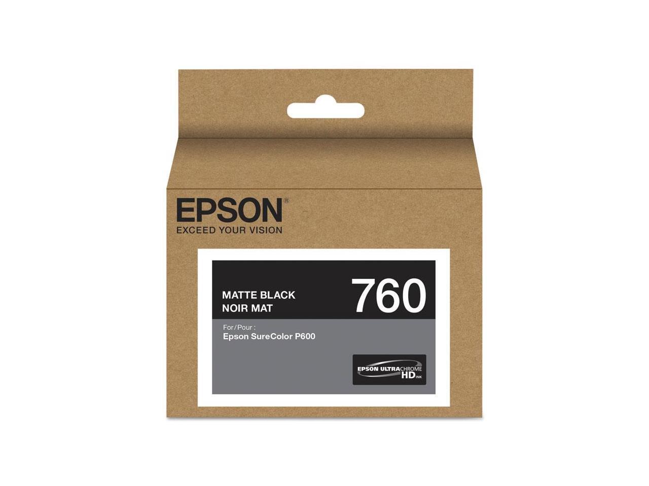 EPSON PRINT T760820 T760 ULTRACHROME HD MATTE BLACK INK