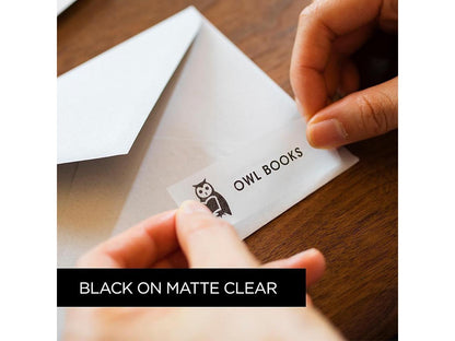 Brother TZeM51 Black Print on Premium Matte Clear Laminated Tape for P-touch Label Maker, 24.00 mm (0.94â€?) wide x 8.00 m (26.20 ft.) long