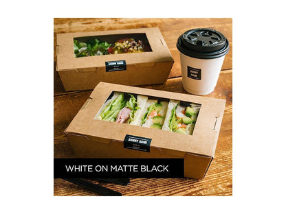 Brother TZeM355 White Print on Premium Matte Black Laminated Tape for P-touch Label Maker, 24.00 mm (0.94â€?) wide x 8.00 m (26.20 ft.) long