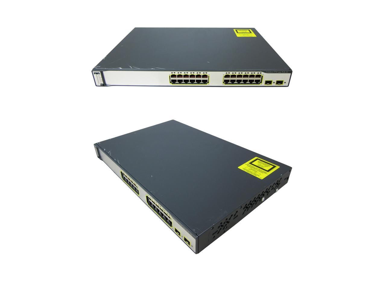 Cisco WS-C3750-24PS-S Fully Managed Fast Ethernet 100Mbps Stackable Switch