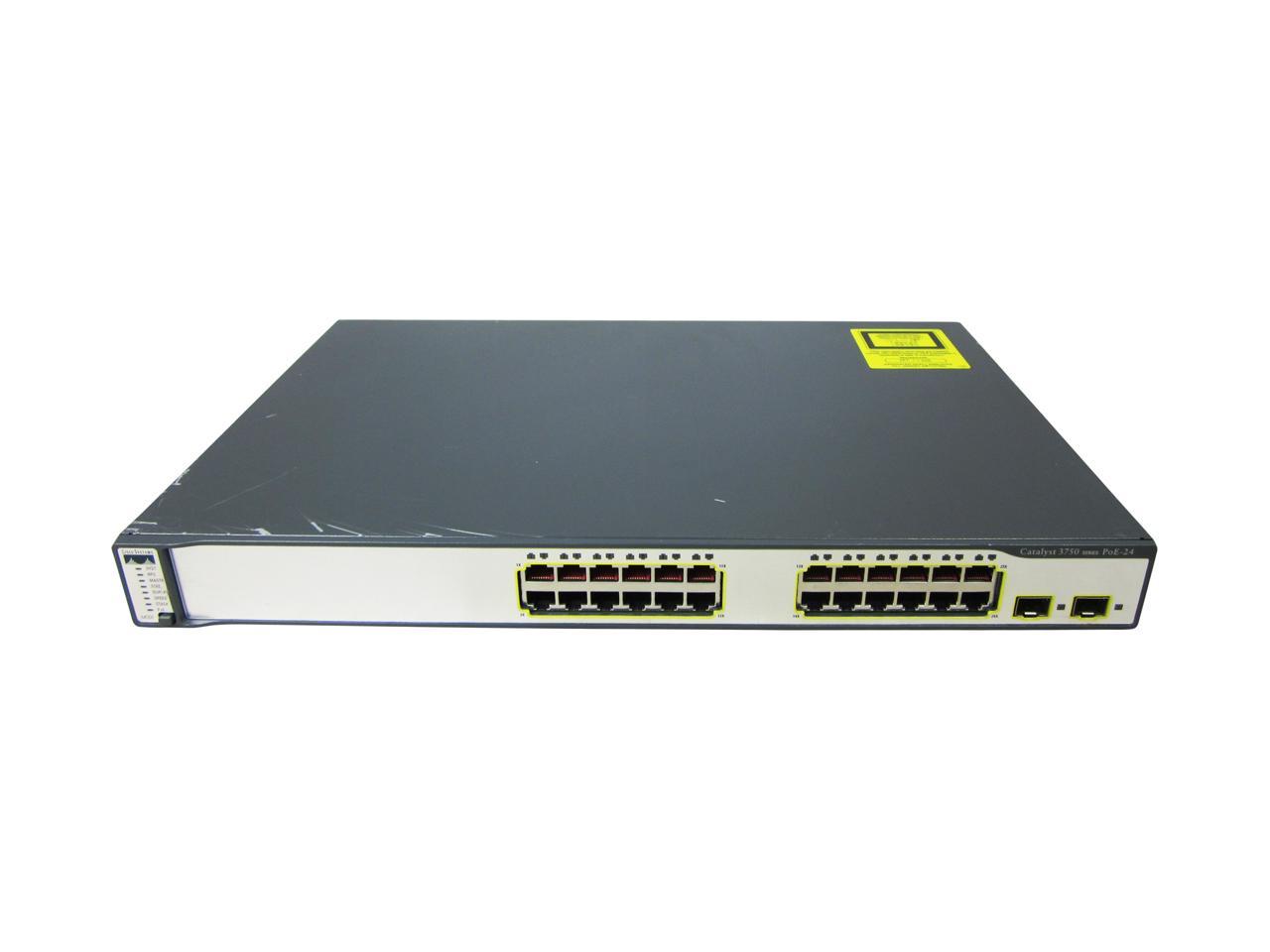 Cisco WS-C3750-24PS-S Fully Managed Fast Ethernet 100Mbps Stackable Switch