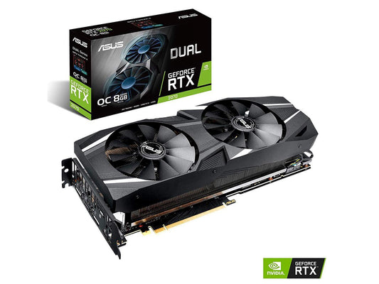 ASUS DUAL-RTX2070S-O8G-EVO - Overclocked Edition - graphics card - GF RTX 2070 SUPER - 8 GB GDDR6 - PCIe 3.0 x16 - HDMI,