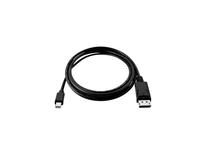 V7 Black Video Cable Mini Displayport Male To Displayport Male 2M 6.6Ft
