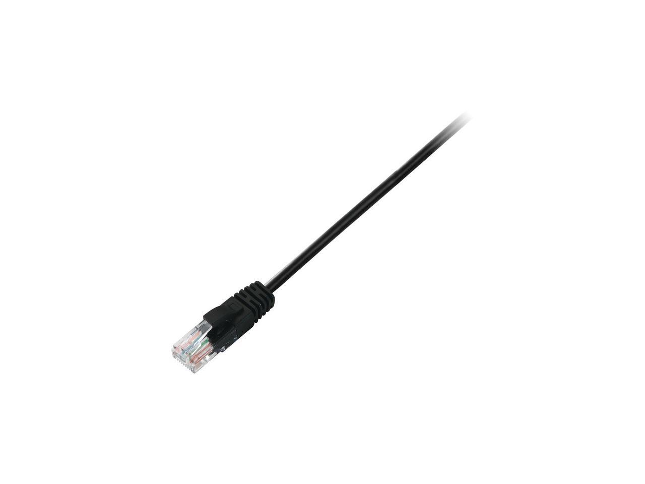 V7 CAT5E UTP Network (RJ45 m/m), Black 1ft