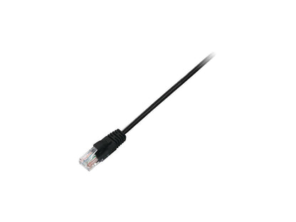 V7 CAT5E UTP Network (RJ45 m/m), Black 1ft