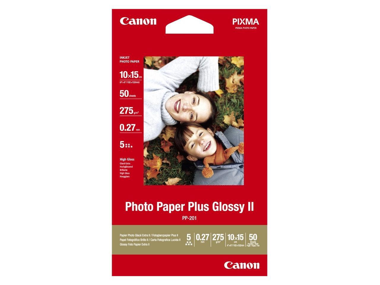 Canon Plus II 5x7 Glossy Photo Paper - 20 Sheets