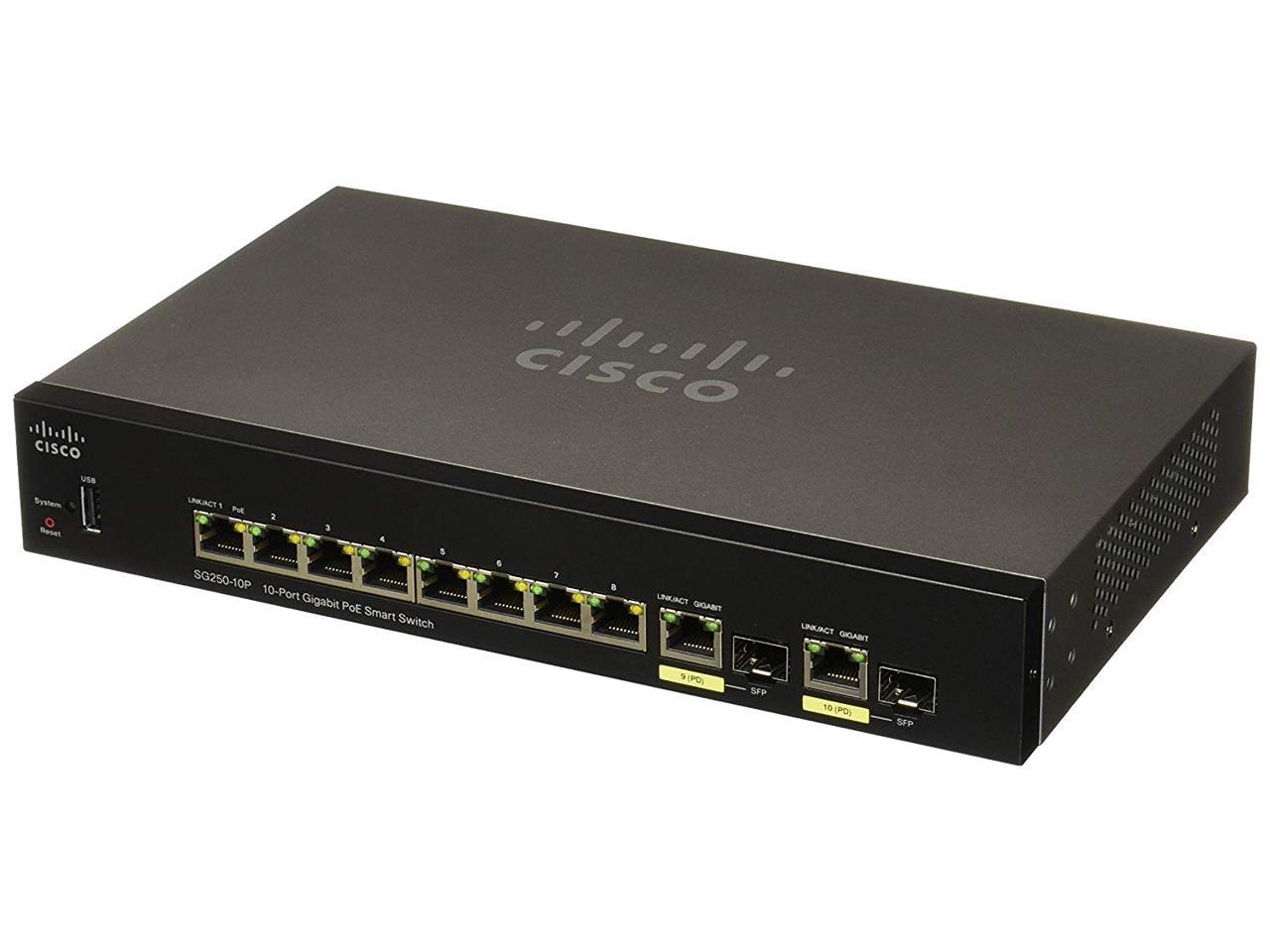 CISCO SG250-10P 10-PORT