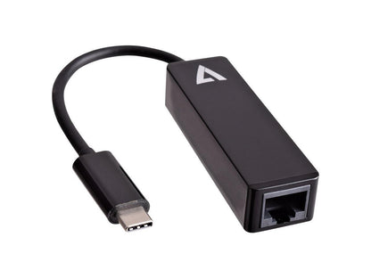 V7 Black Usb Video Adapter Usb-C Male To Rj45 Male