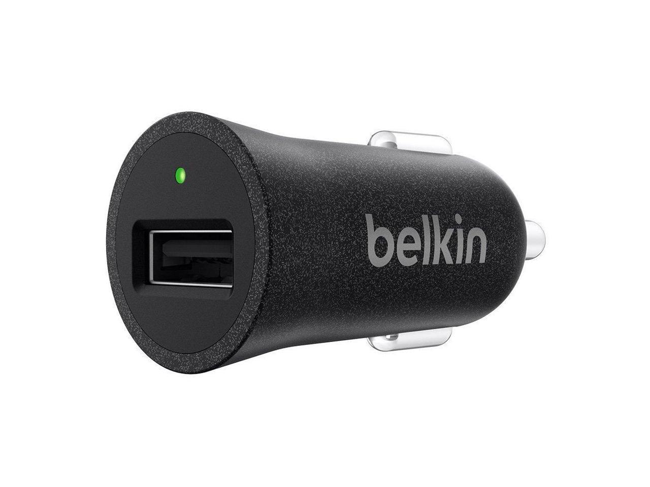 BELKIN F8M730BTBLK Black MIXIT Metallic 2.4A USB Car Charger