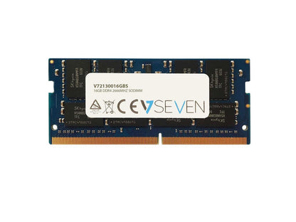 V7 - V72130016GBS - V7 16GB DDR4 PC4-21300 - 2666MHZ 1.2V SO DIMM Notebook Memory Module - V72130016GBS - 16 GB -