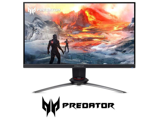 Acer Predator XB273 Xbmiprzx 27" FHD (1920 x 1080) IPS NVIDIA G-SYNC Gaming Monitor with Up to 0.1ms (G to G), 240Hz, 99% sRGB (1 x Display Port & 1 x HDMI Port), Black