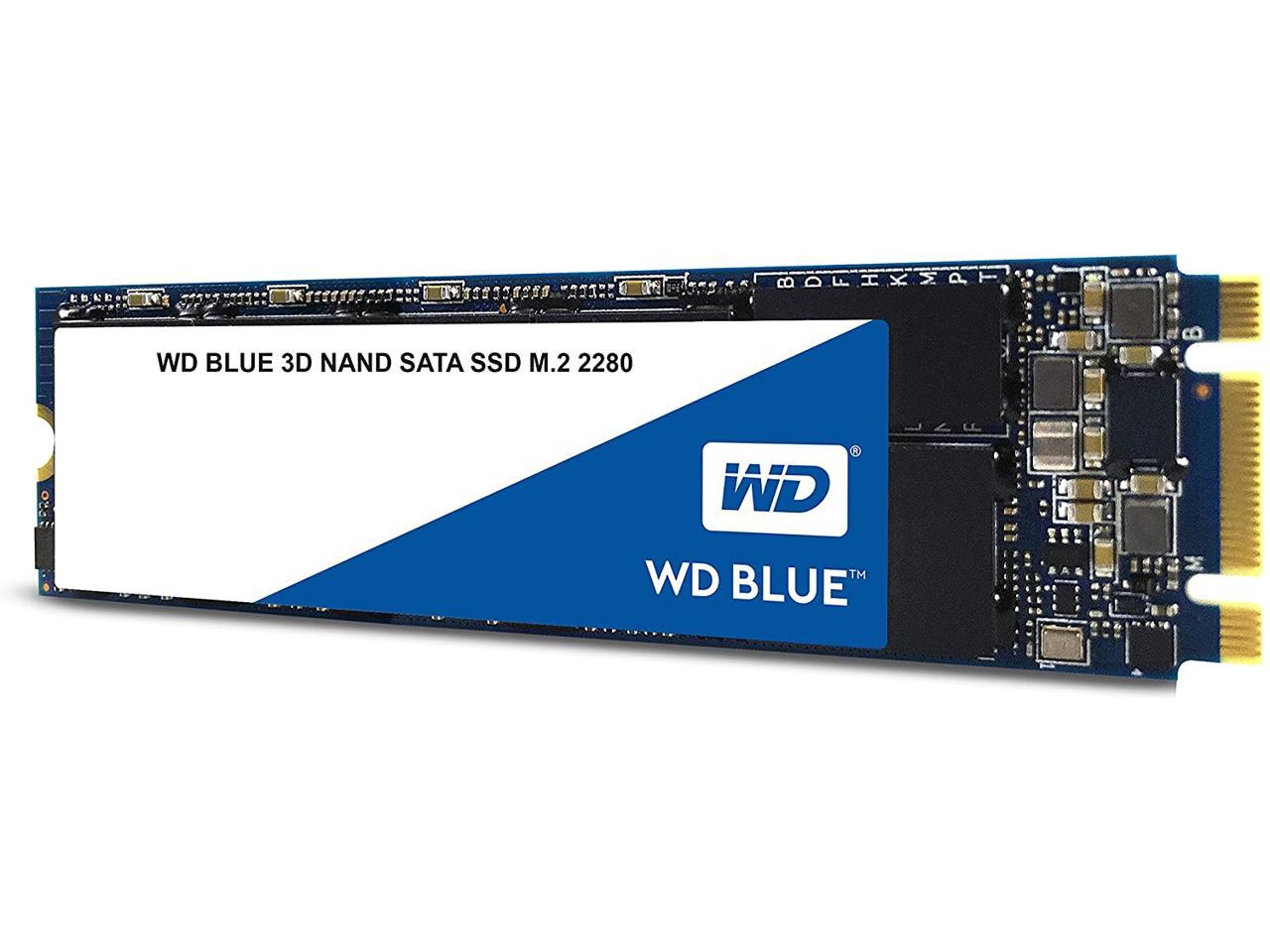 WD Blue 3D NAND 2TB Internal SSD - SATA III 6Gb/s M.2 2280 Solid State Drive - WDS200T2B0B