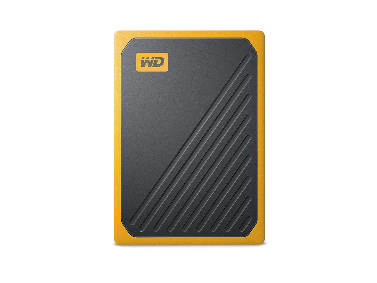 WD 1TB My Passport Go SSD Amber Portable External Storage, USB 3.0 - WDBMCG0010BYT-WESN