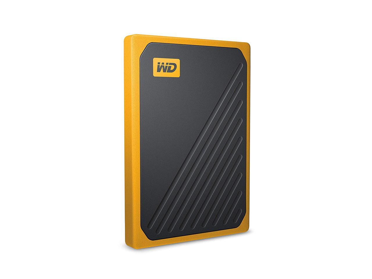 WD 1TB My Passport Go SSD Amber Portable External Storage, USB 3.0 - WDBMCG0010BYT-WESN