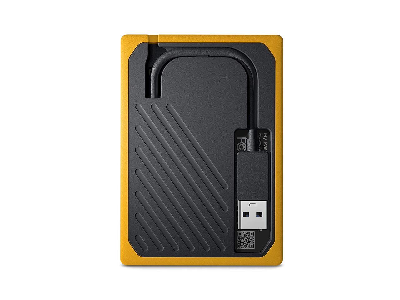 WD 1TB My Passport Go SSD Amber Portable External Storage, USB 3.0 - WDBMCG0010BYT-WESN