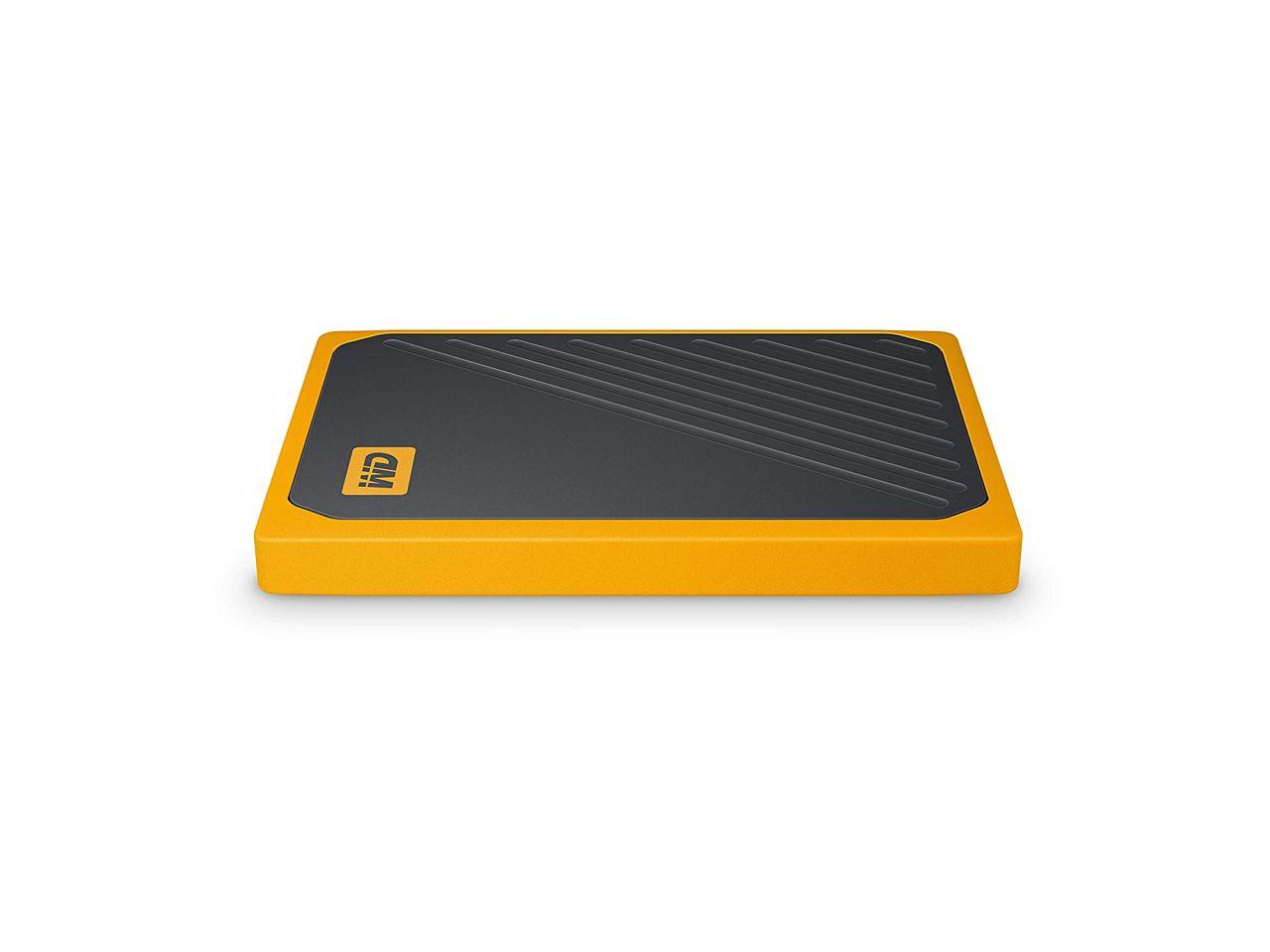 WD 500G My Passport Go SSD Amber Portable External Storage, USB 3.0 - WDBMCG5000AYT-WESN