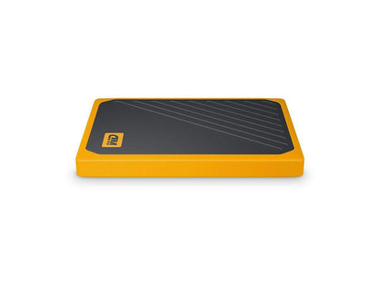 WD 500G My Passport Go SSD Amber Portable External Storage, USB 3.0 - WDBMCG5000AYT-WESN