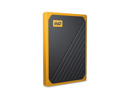 WD 500G My Passport Go SSD Amber Portable External Storage, USB 3.0 - WDBMCG5000AYT-WESN