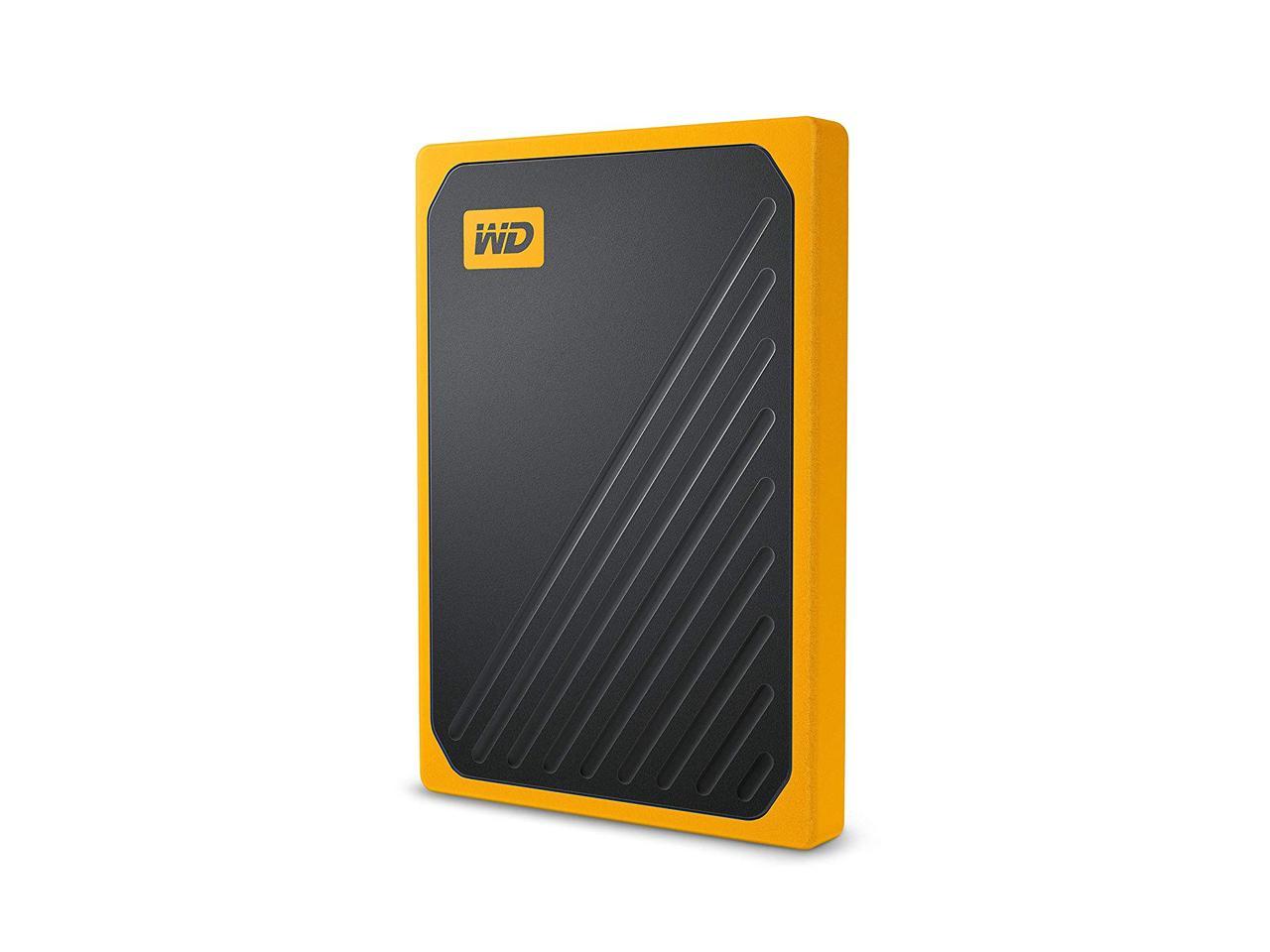 WD 500G My Passport Go SSD Amber Portable External Storage, USB 3.0 - WDBMCG5000AYT-WESN
