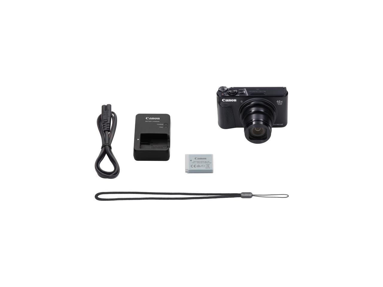 Canon SX740BK PowerShot SX740 HS Digital Camera - Black