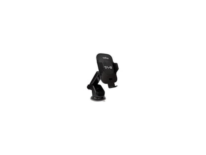 Veho TA-8 Universal in-car smartphone cradle/holder with Qi wireless charging | Auto sensing open/close clasp system | windscreen suction cup & air vent fixing mount(s) | Designed in UK | VAA-014-TA8