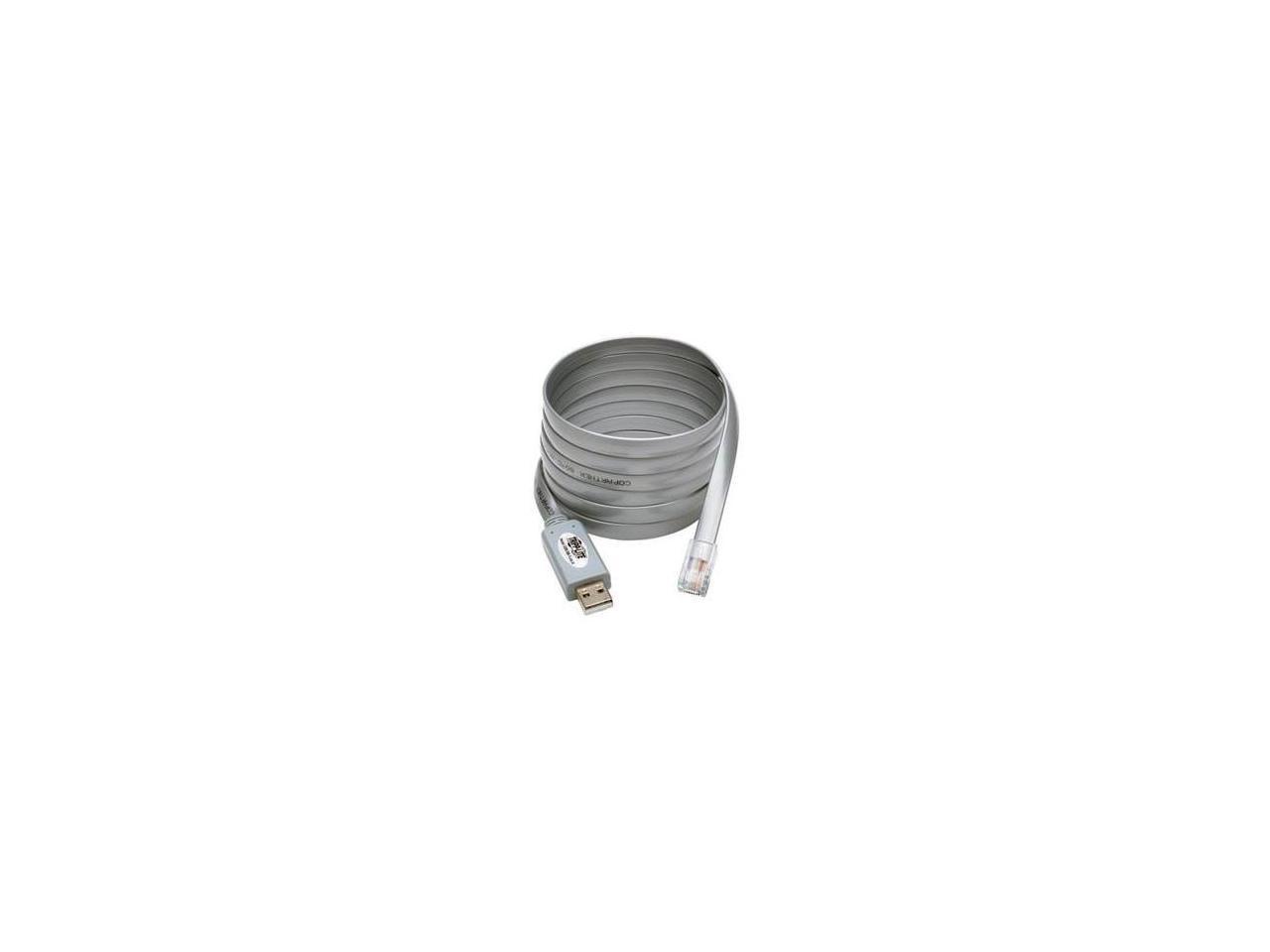 Tripp Lite USB to RJ45 Cisco Serial Rollover Cable, USB Type-A to RJ45 M/M, 6 ft.