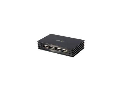 StarTech.com ST4202USB 4 Port Compact Black USB 2.0 Hub - 4-Port USB Hub - Portable USB 2.0 Hub - Includes Optional Power Adapter