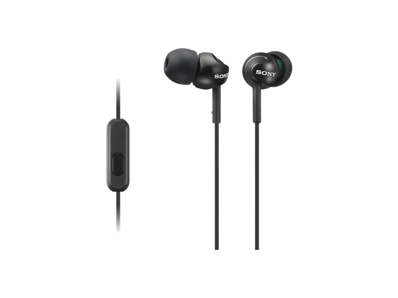 Sony Mdrex110ap/b Ex Monitor In-ear Headphones With Microphone (black)