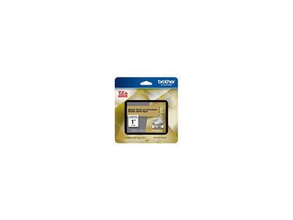 Brother TZeM851 Black Print on Premium Matte Gold Laminated Tape for P-touch Label Maker, 24 mm (0.94") Wide x 8 m (26.20 ft.) Long