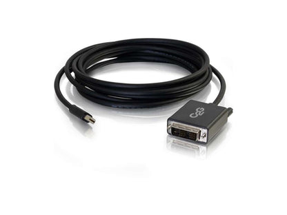 C2G 54335 C2G 6ft Mini DisplayPort Male to Single Link DVI-D Male Adapter Cable - Black - DisplayPort/DVI-D for Monitor, Notebook, Tablet - 6 ft - 1 x Mini DisplayPort Male Digital Audio/Video - 1 x
