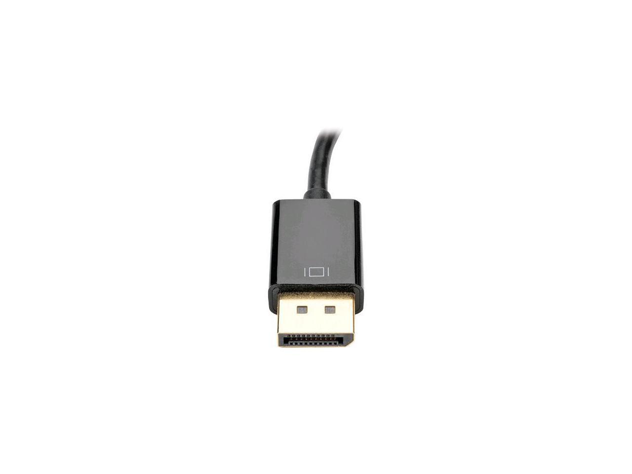 Tripp Lite DisplayPort to VGA Active Cable Adapter, DP 1.2, Converter for DP to HD15 (M/F), 1920 x 1200/1080p, 6 in. (P134-06N-VGA-V2)