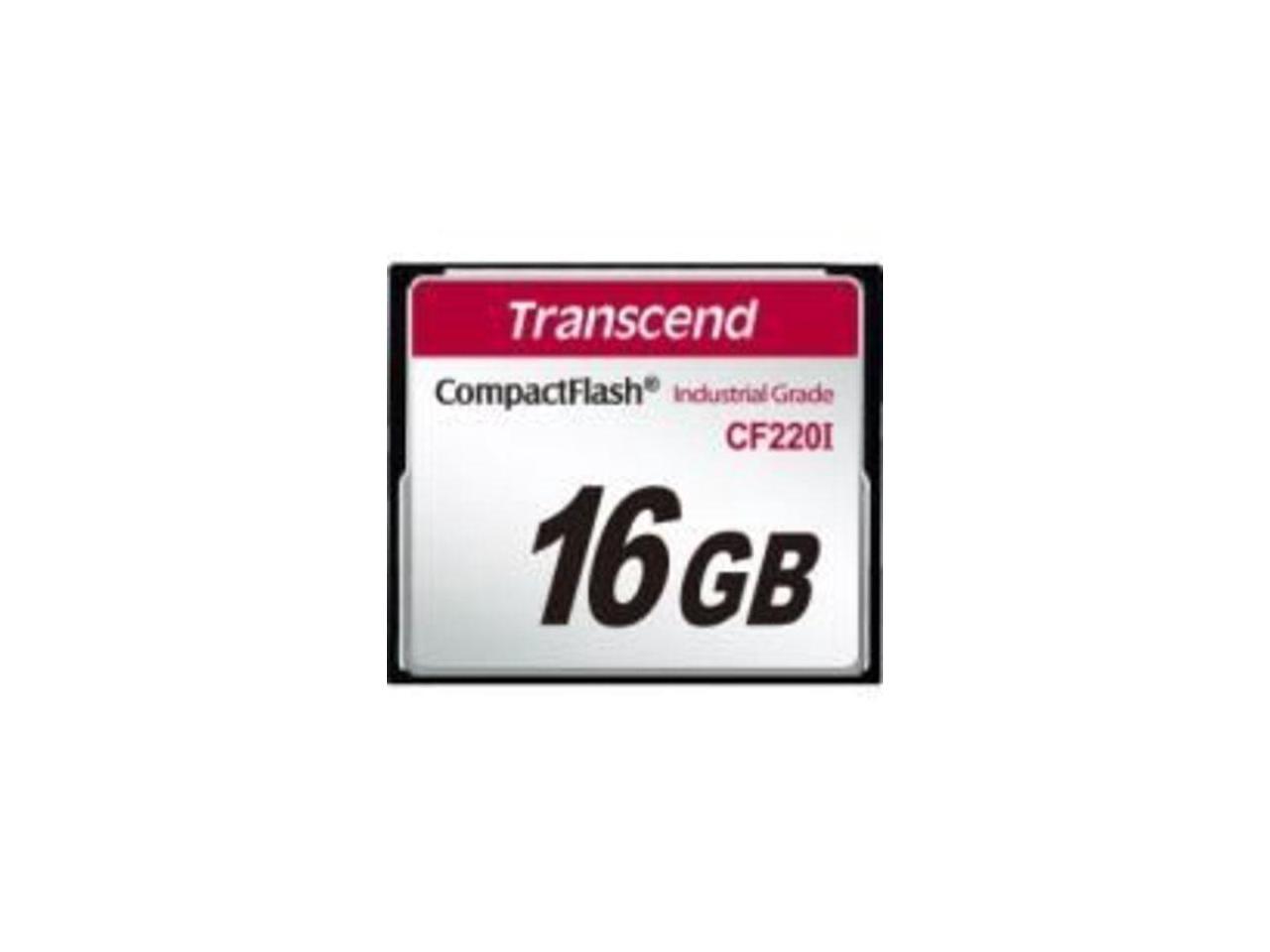 Transcend CF220I 16GB Compact Flash (CF) Industrial Temp CF220I CF Card Model TS16GCF220I