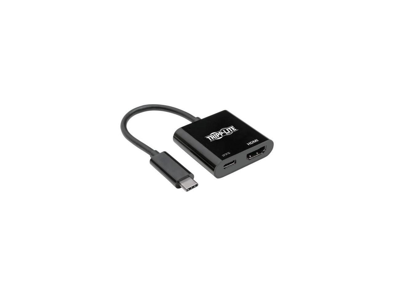 Tripp Lite Usb C Adapter Converter 4K Hdmi Pd Charging Usb Type C M/F Black