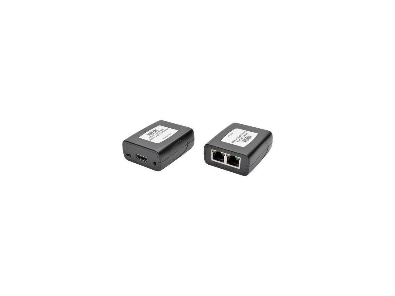 Tripp Lite B125-101-60-IRU HDMI over Dual Cat5/Cat6 Extender Kit, In-Line Transmitter/Receiver for Video/Audio, 1920 x 1080 (1080p) @ 60 Hz, IR (B125-101-60-IRU)