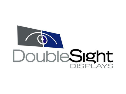 DoubleSight Displays DS-650MC Mobile Desktop Cart with Keyboard Tray 2 Shelves