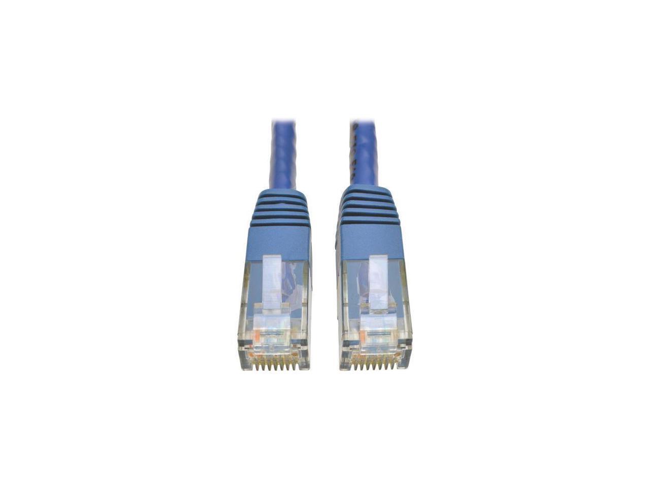 Tripp Lite Cat6 Gigabit Molded Patch Cable, 10 ft. RJ45 (M/M), 550MHz 24 AWG Blue 10' (N200-010-BL)