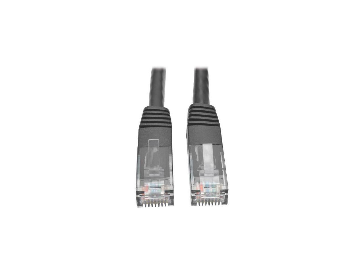Tripp Lite Cat6 Gigabit Molded Patch Cable, 14 ft. RJ45 (M/M), 550MHz 24 AWG Black 14' (N200-014-BK)