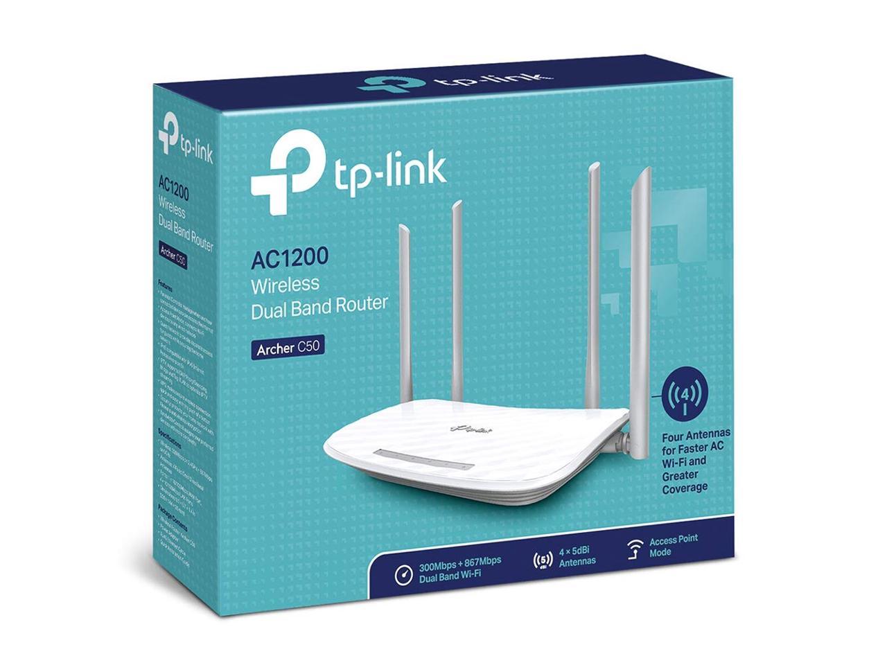 TP-LINK Archer C50 AC1200 Dual Band Wireless Router