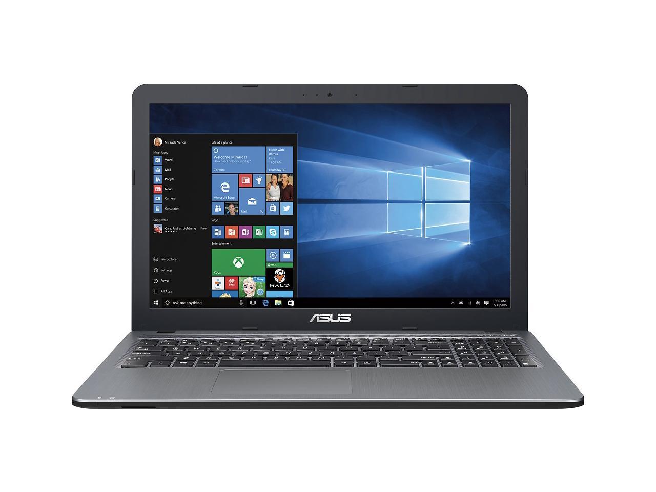 Asus - VivoBook X540SA-BPD0602V 15.6" Laptop - Intel Pentium - 4GB Memory - 500GB Hard Drive - Silver gradient IMR with hairline Vivo Book Notebook PC Computer DVD BURNER