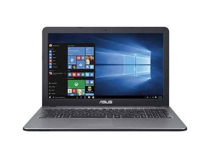 Asus - VivoBook X540SA-BPD0602V 15.6" Laptop - Intel Pentium - 4GB Memory - 500GB Hard Drive - Silver gradient IMR with hairline Vivo Book Notebook PC Computer DVD BURNER