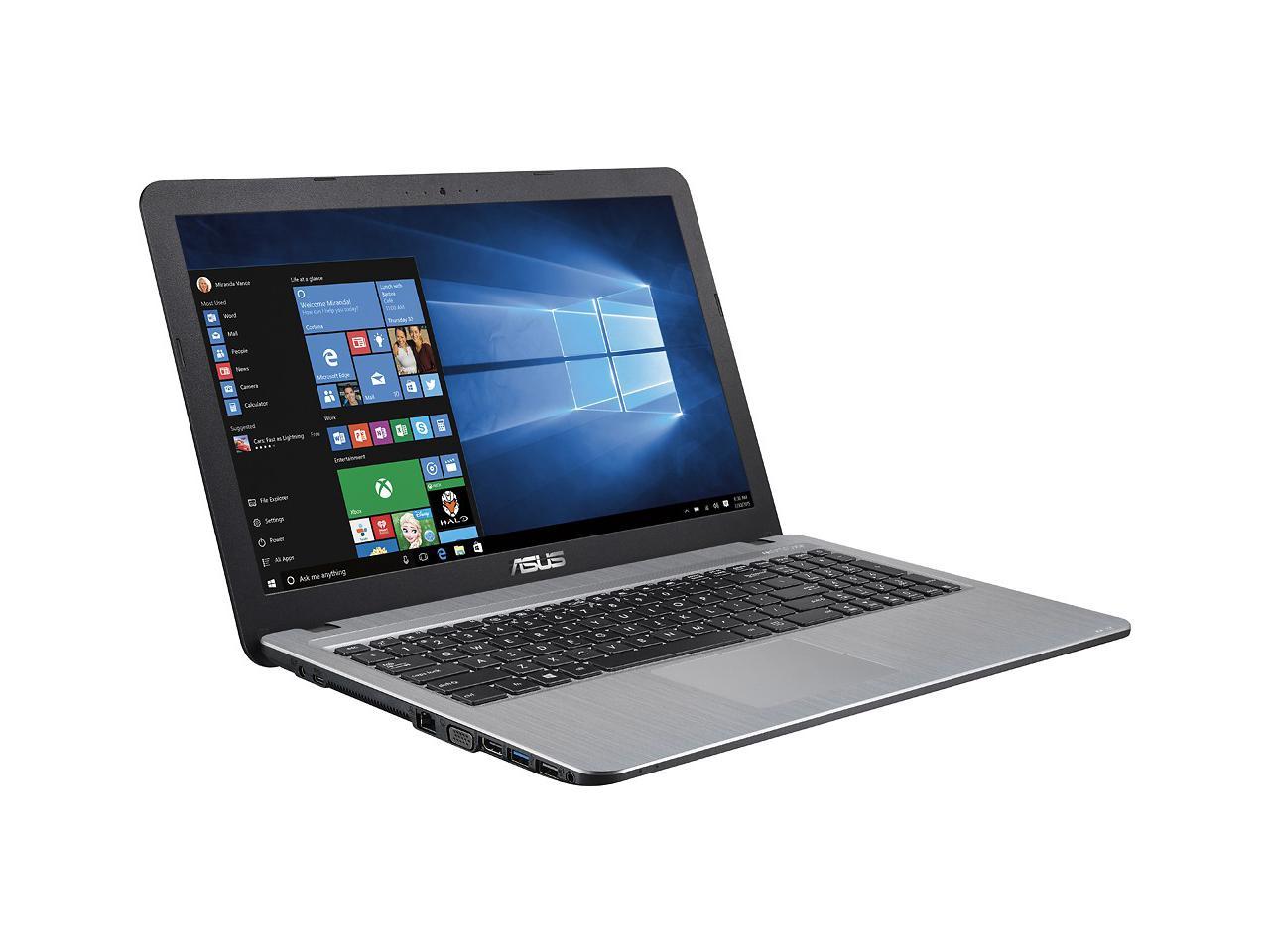 Asus - VivoBook X540SA-BPD0602V 15.6" Laptop - Intel Pentium - 4GB Memory - 500GB Hard Drive - Silver gradient IMR with hairline Vivo Book Notebook PC Computer DVD BURNER