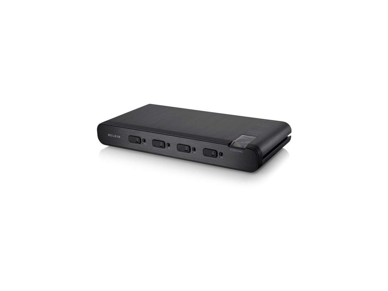 Belkin F1DN104C-3 - Advanced Secure DVI-I KVM Switch; 4-Port Plus, PP3.0