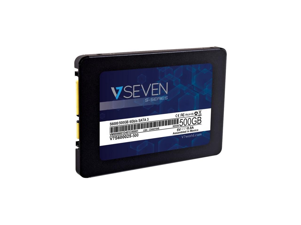 V7 S V7s600025-500 500 Gb Solid State Drive - 2.5" Internal - Sata (Sata/600) - Taa Compliant