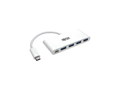 Tripp Lite 4-Port USB 3.1 USB-C to USB-A Hub w/ USB-C Charging Port 5 Gbps (U460-004-4A-C)
