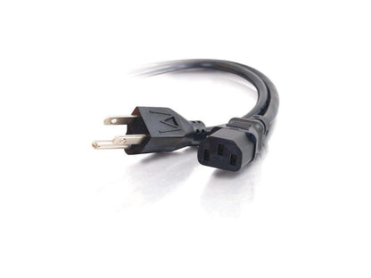 C2G 29928 16 AWG Universal Power Cord - NEMA 5-15P to IEC320C13, TAA Compliant, Black (8 Feet, 2.43 Meters)
