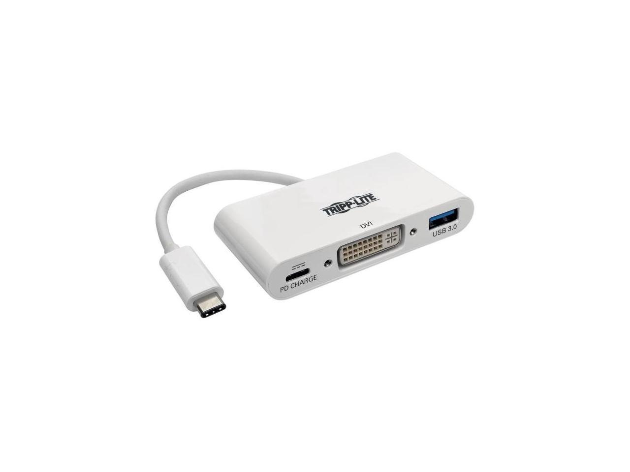 Tripp Lite USB C to DVI Multiport Adapter Converter Hub USB Type C to DVI (U444-06N-DU-C)