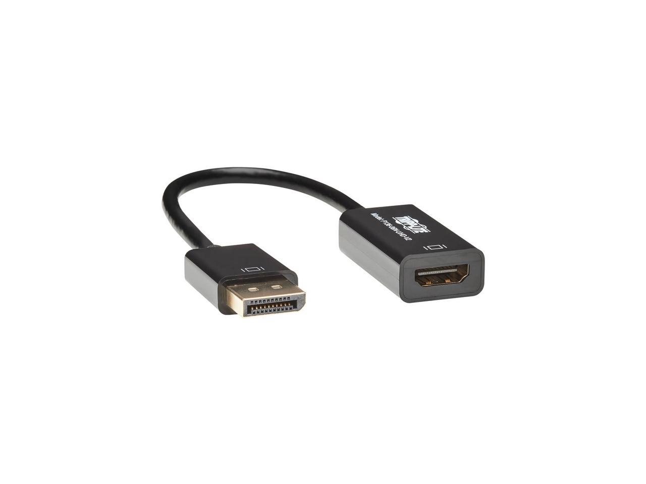 Tripp Lite DisplayPort to HDMI Active Cable Adapter, DP 1.2, Converter for DP to HDMI (M/F), UHD 4K x 2K/1080p, 6 in. (P136-06N-UHD-V2)