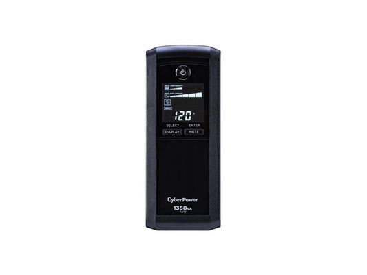 CyberPower Intelligent LCD UPS CP1350AVRLCD 1350 VA 815 Watts 10 Outlets UPS