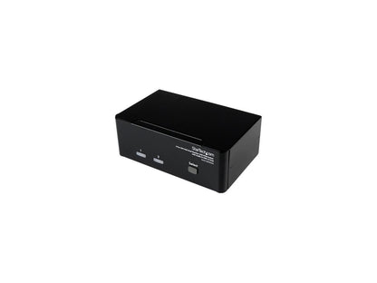 StarTech.com SV231DDVDUA 2 Port DVI VGA Dual Monitor KVM Switch USB with Audio & USB 2.0 Hub